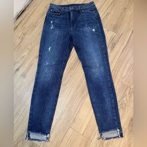 Joe's The Charlie Dark Blue High Rise Skinny Ankle Jeans Size W28